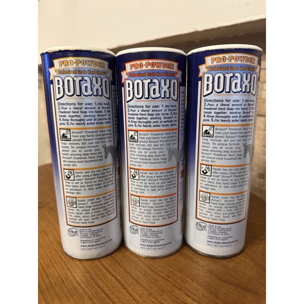(3) Boraxo Powdered Hand Soap Pro Power The Original 12 oz New Sealed - Picture 2 of 9